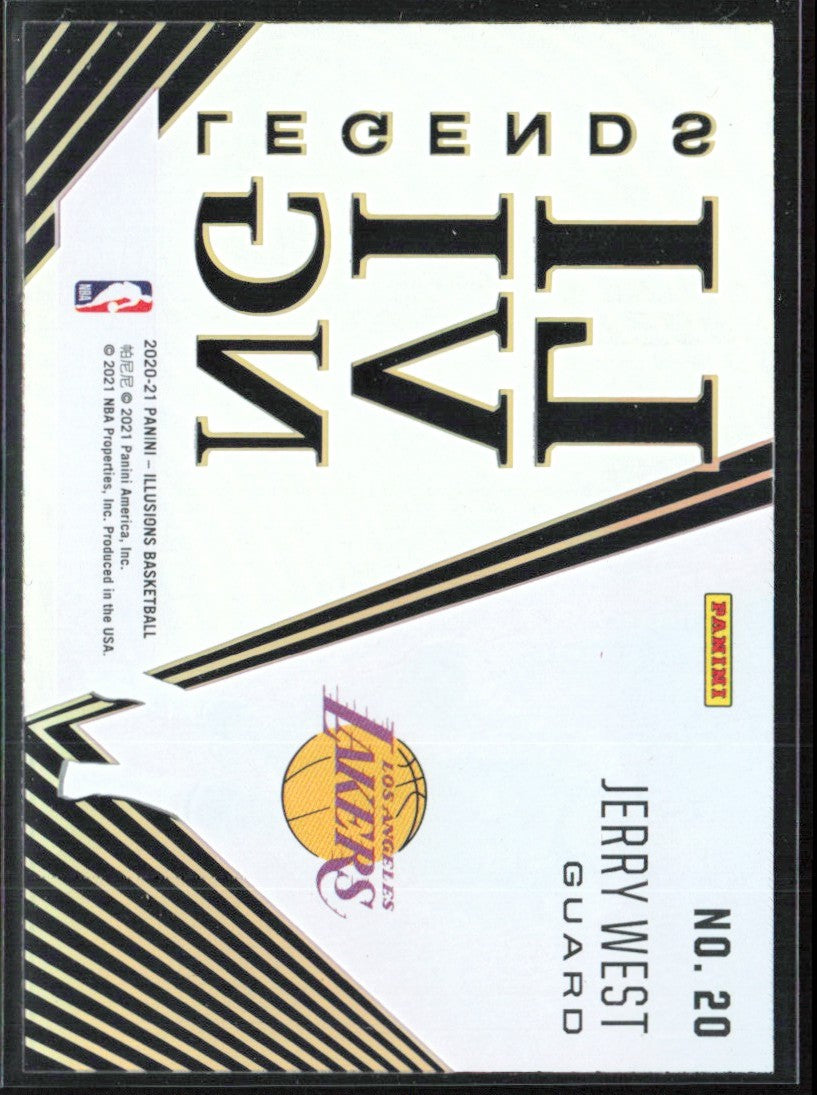 Jerry West 2020 Panini Illusions Living Legends #20 Los Angeles Lakers