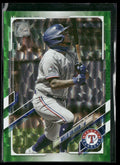 Willie Calhoun 2021 Topps Green Foil /499 #115 Texas Rangers