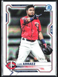 Luis Arraez 2021 Bowman Chrome Refractor /499 #39 Minnesota Twins