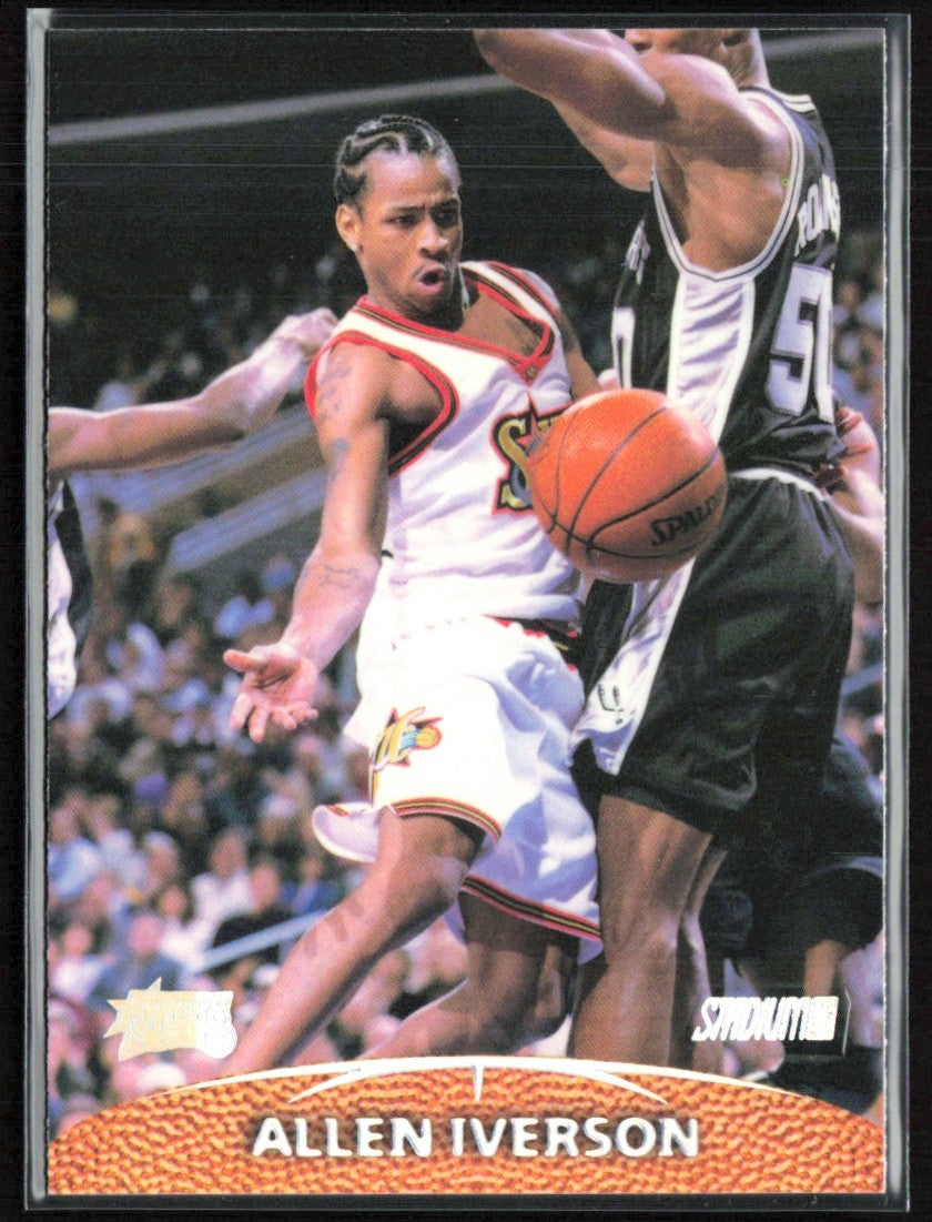 Allen Iverson 1999 Topps Stadium Club #1 Philadelphia 76ers