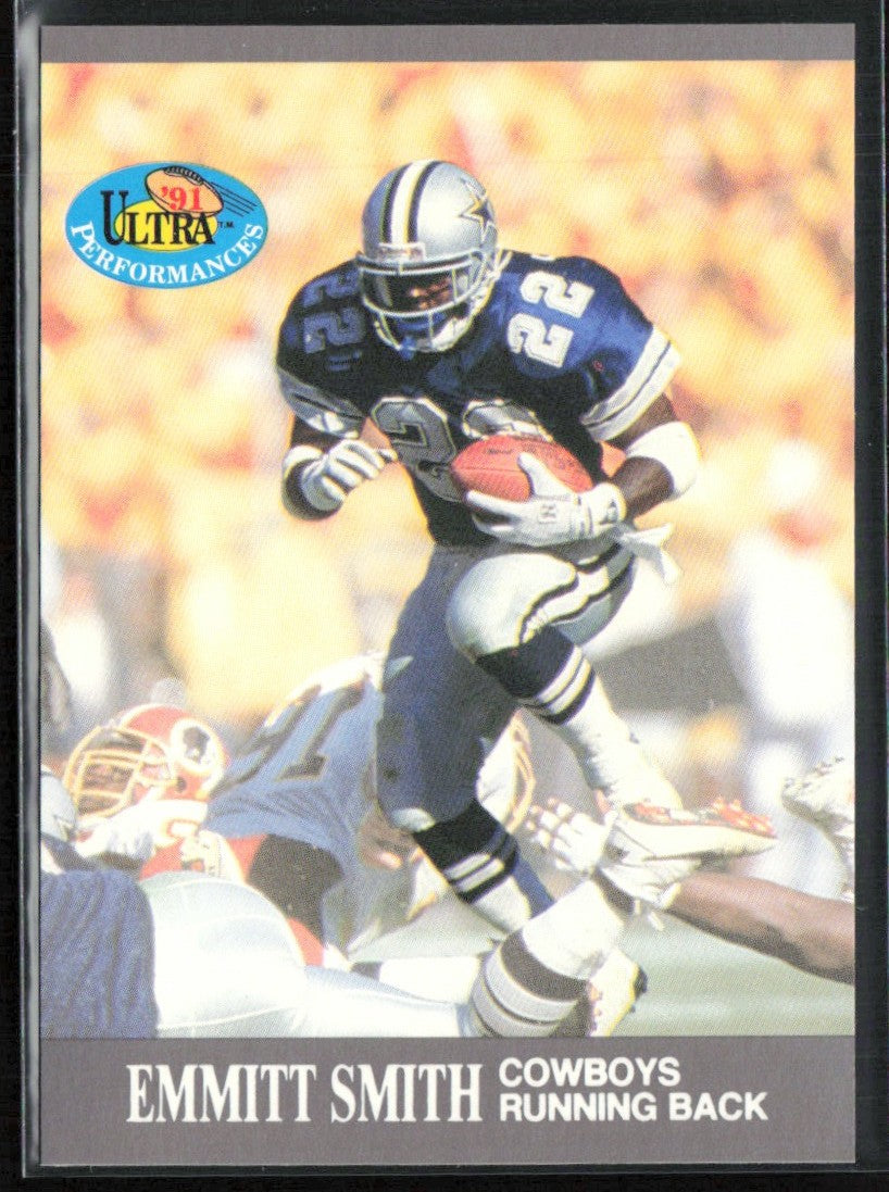 Emmitt Smith 1991 Fleer Ultra Performances #1 Dallas Cowboys