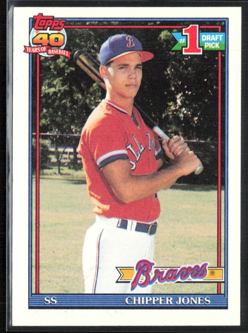 Chipper Jones 1991 Topps RC #333 Atlanta Braves