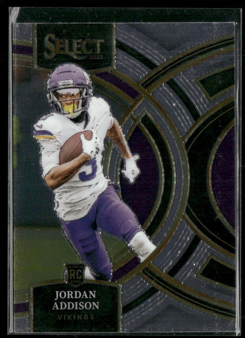 Jordan Addison 2023 Panini Select Premier RC #194 Minnesota Vikings