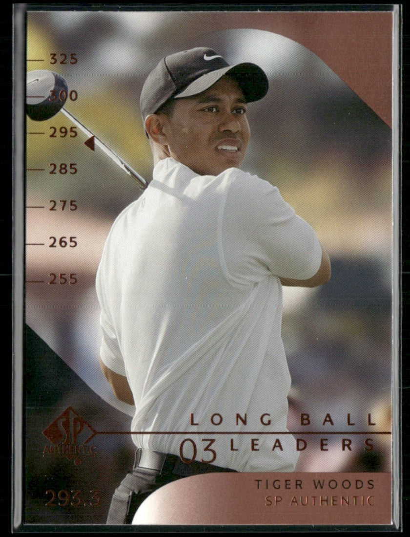 Tiger Woods 2003 SP Authentic Long Ball Leaders #53