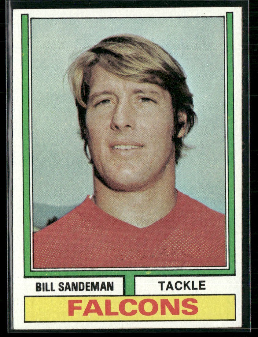 Bill Sandeman 1974 Topps #238 Atlanta Falcons