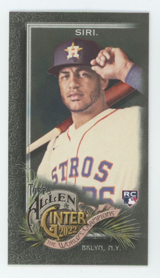 Jose SIri 2022 Topps Allen & Ginter Mini Black RC #296 Houston Astros