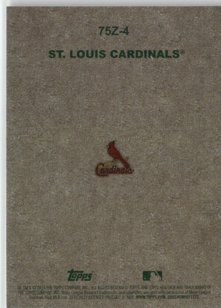 St. Louis Cardinals 2024 Topps Heritage Zoo's Who Stick-Ons #75Z-4