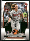 Gunnar Henderson 2023 Bowman RC #65 Baltimore Orioles