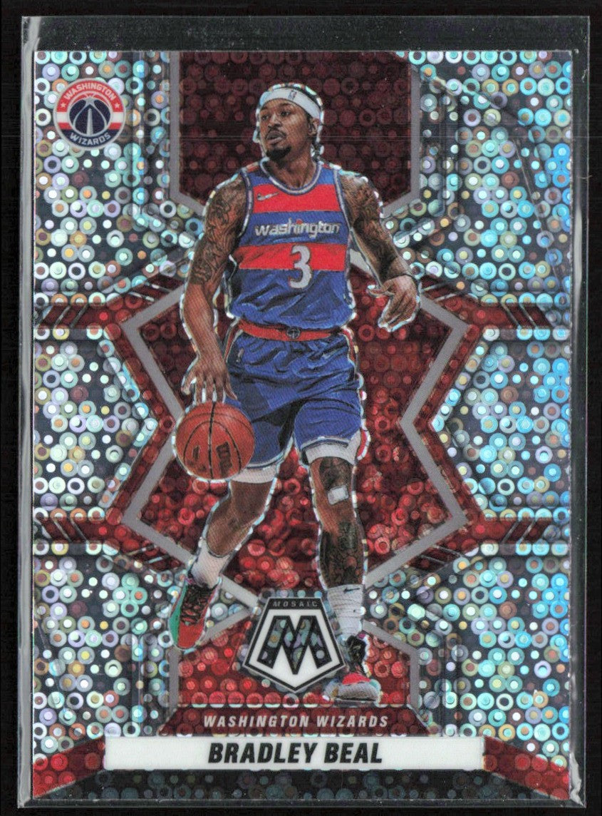 Bradley Beal 2021 Panini Mosaic All-NBA Fast Break #191 Washington Wizards