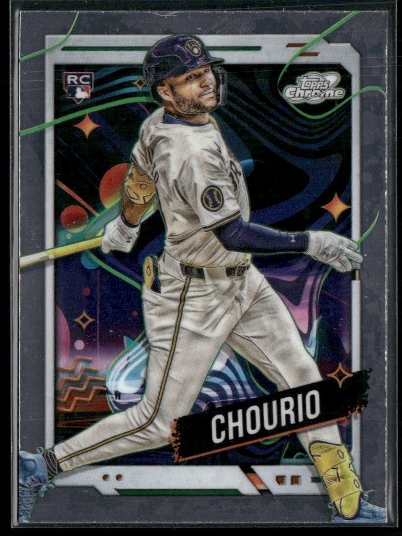 Jackson Chourio 2024 Topps Chrome Cosmic RC #179 Milwaukee Brewers