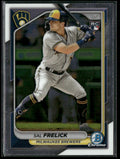 Sal Frelick 2024 Bowman Chrome RC #23 Milwaukee Brewers