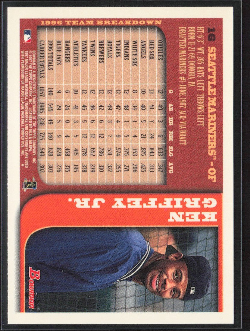 Ken Griffey Jr. 1997 Bowman #16 Seattle Mariners
