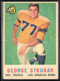 George Strugar 1959 Topps RC #121 Los Angeles Rams