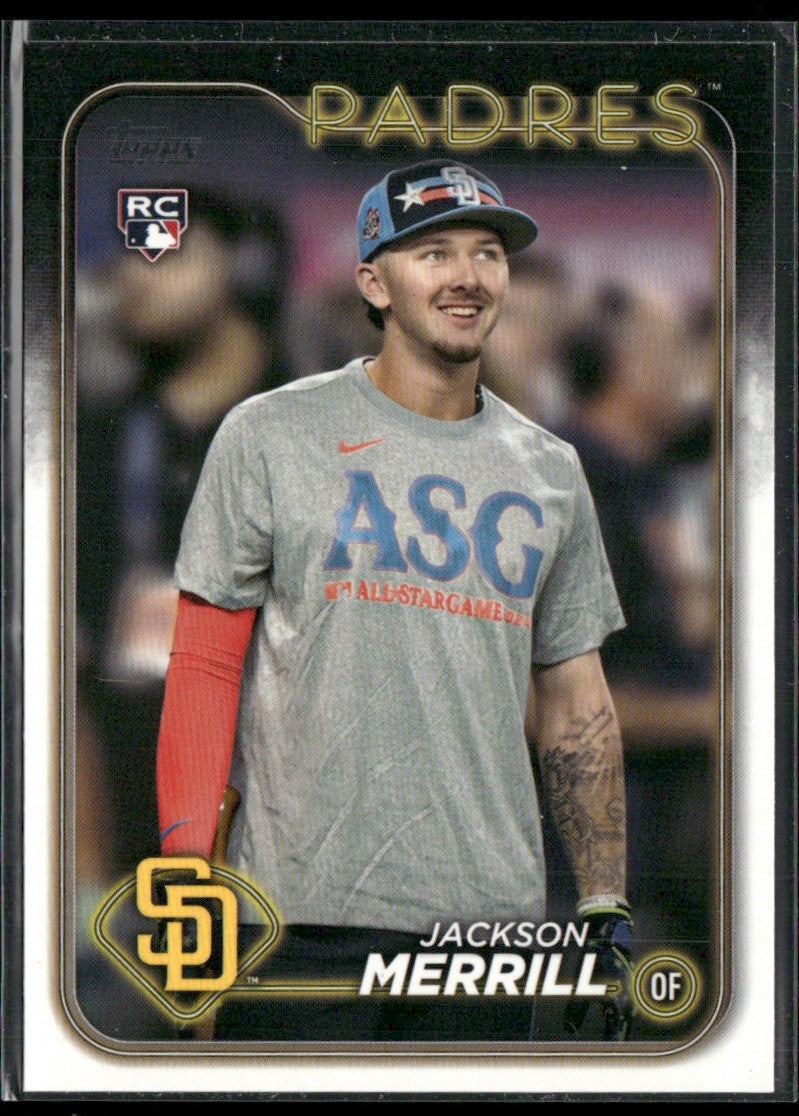 Jackson Merrill 2024 Topps Update 2024 All-Star Game RC #ASG-49 San Diego Padres