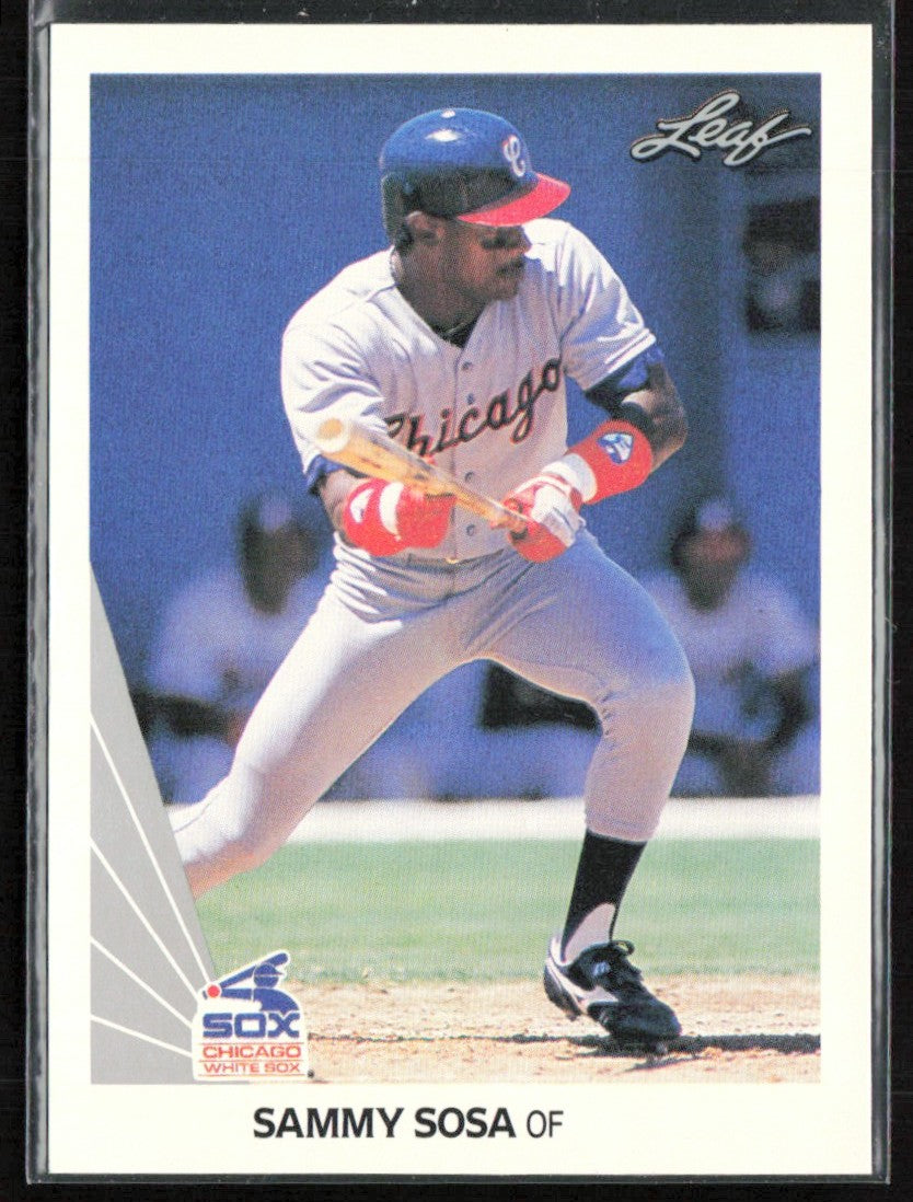 Sammy Sosa 1990 Leaf RC #220 Chicago White Sox
