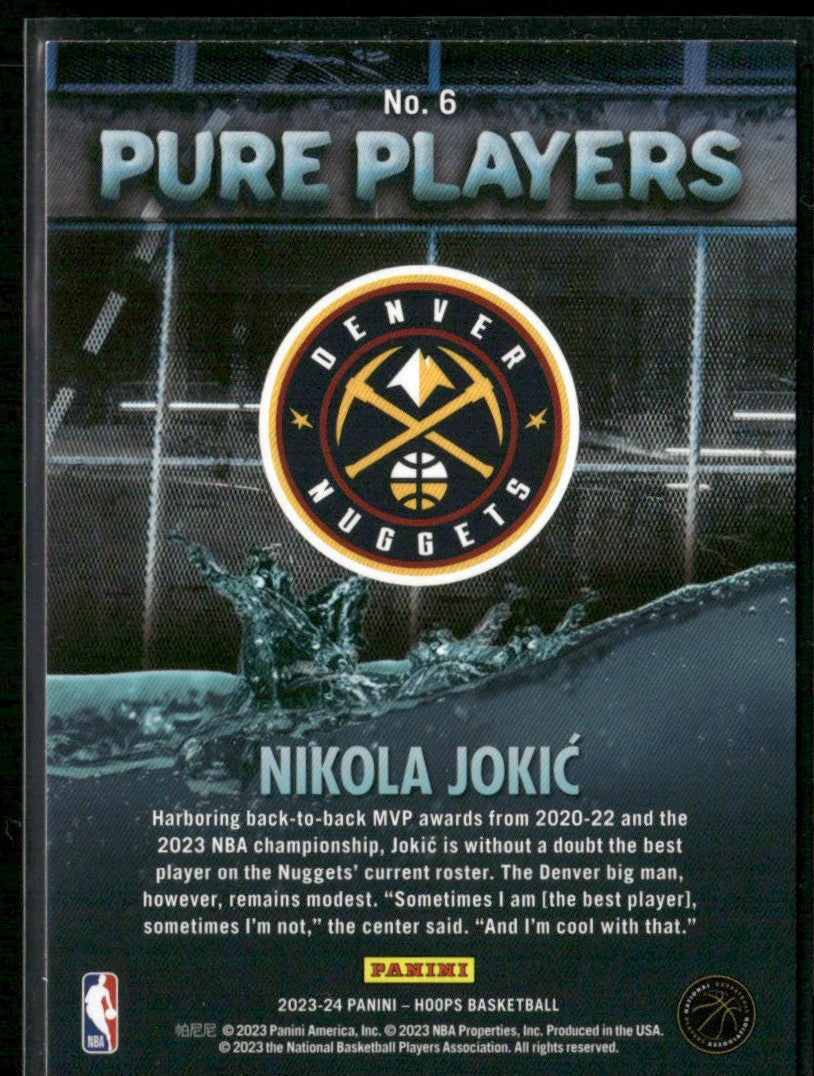 Nikola Jokic 2023 Hoops Pure Players #6 Denver Nuggets