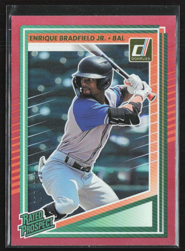 Enrique Bradfield Jr. 2025 Donruss Rated Prospect Red /250 #142