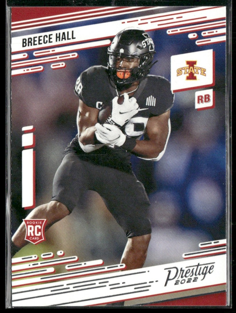 Breece Hall 2022 Panini Chronicles Draft Picks Prestige RC #17