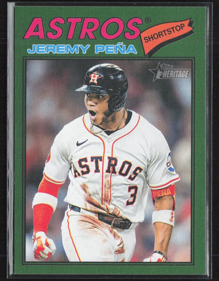 Jeremy Pena 2026 Topps Heritage Dark Green Border #283 Houston Astros
