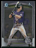 Charlie Condon 2025 Bowman Chrome 1st #BCP-75 Colorado Rockies