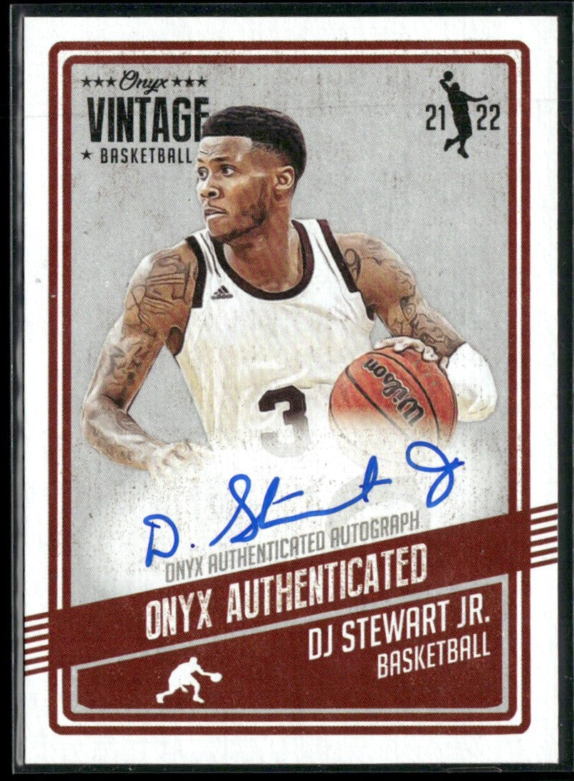 DJ Stewart Jr. 2021 Onyx Vintage AUTO #VAST Mississippi State University