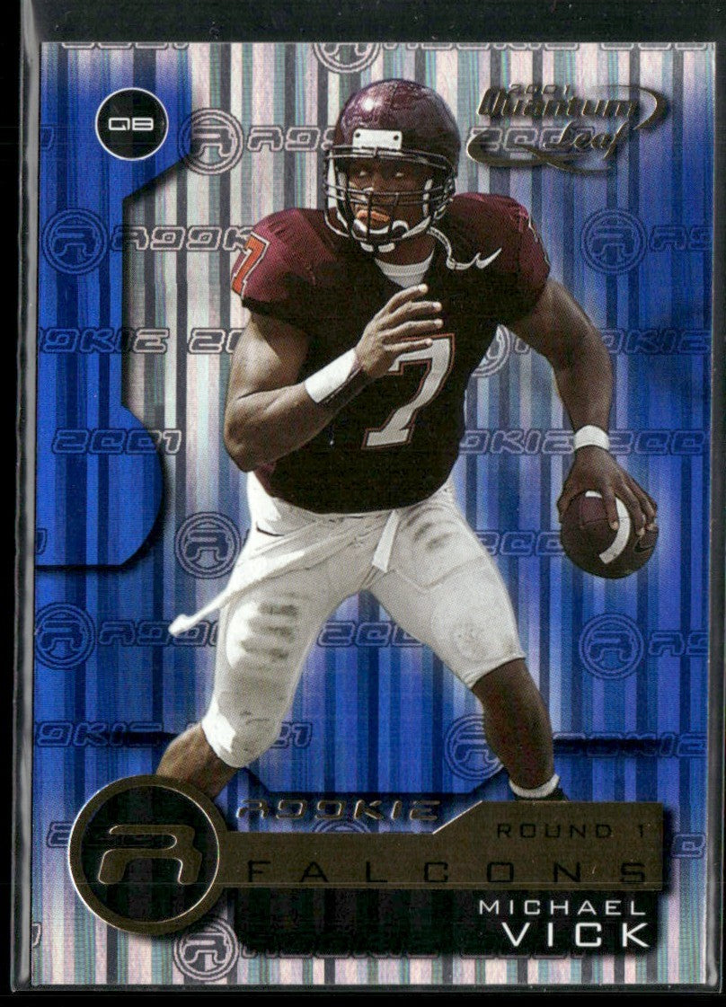 Michael Vick 2001 Quantium Leaf RC #201 Atlanta Falcons