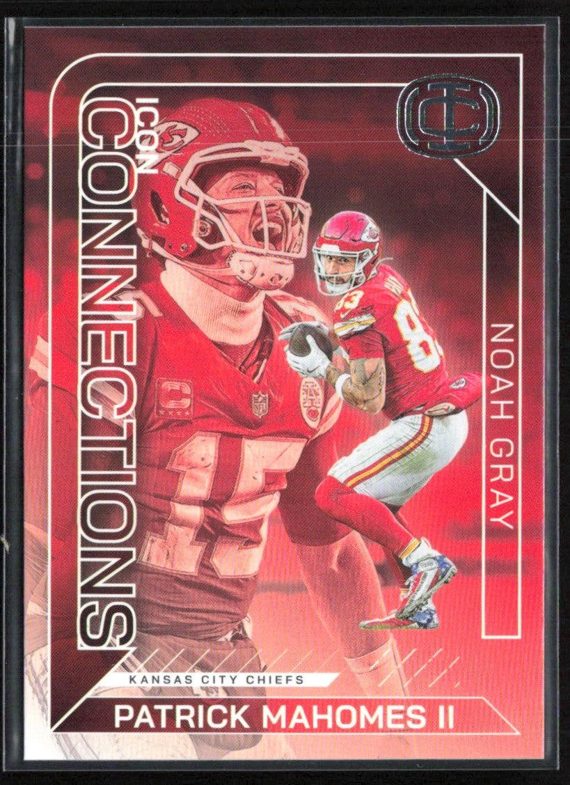 Patrick Mahomes II Noah Gray 2025 Panini Icon Collection Connections #IC-4