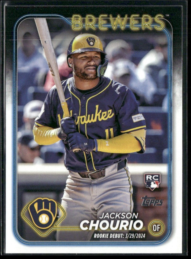 Jackson Chourio 2024 Topps Update RC #US155 Milwaukee Brewers