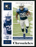 Jonathan Taylor 2020 Panini Chronicles RC #42 Indianapolis Colts