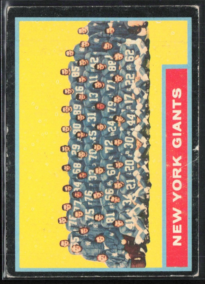 New York Giants 1962 Topps #114 New York Giants