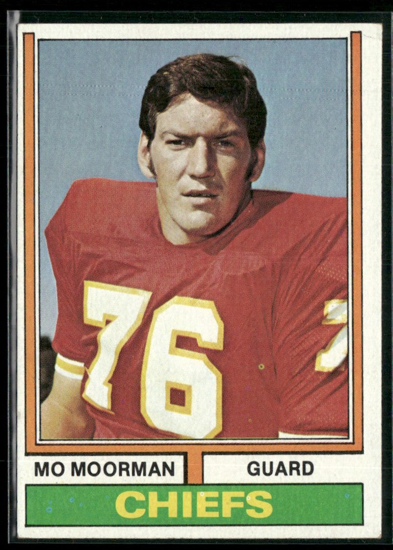 Mo Moorman 1974 Topps #407 Kansas City Chiefs