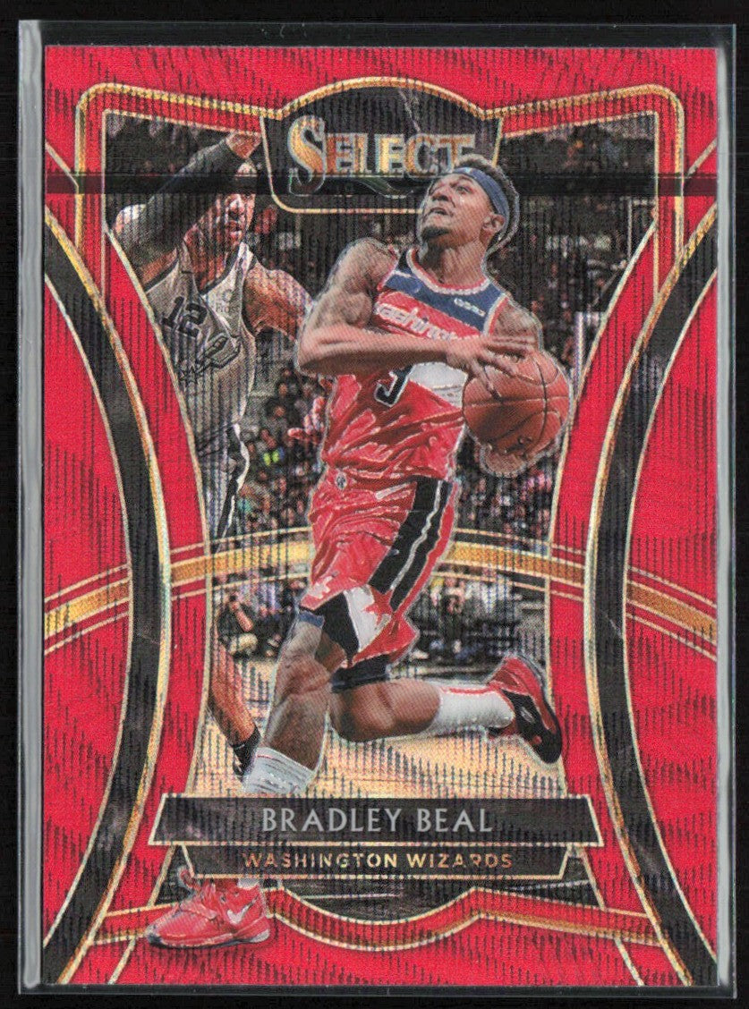 Bradley Beal 2019 Panini Select Premier Red Wave #192 Washington Wizards
