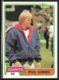 Phil Simms 1981 Topps #55 New York Giants