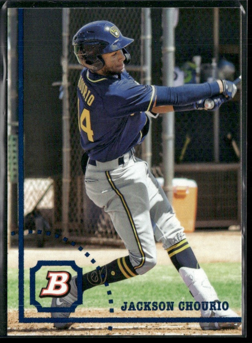 Jackson Chourio 2022 Bowman Heritage #BHP-106 Milwaukee Brewers