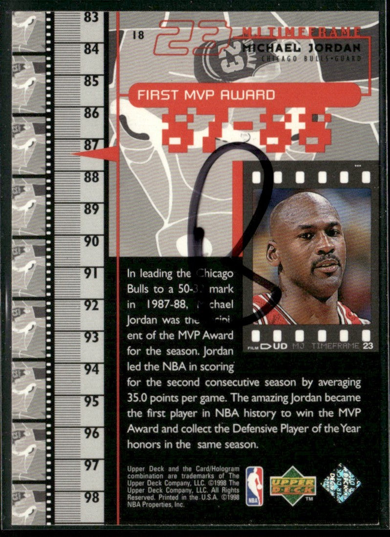 Michael Jordan 1998 Upper Deck Living Legend #18 Chicago Bulls