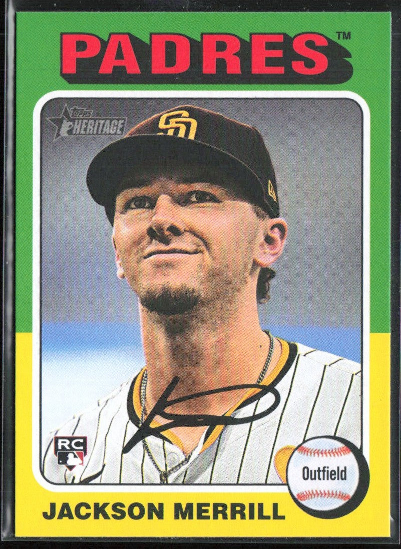 Jackson Merrill 2024 Topps Heritage RC #689 San Diego Padres