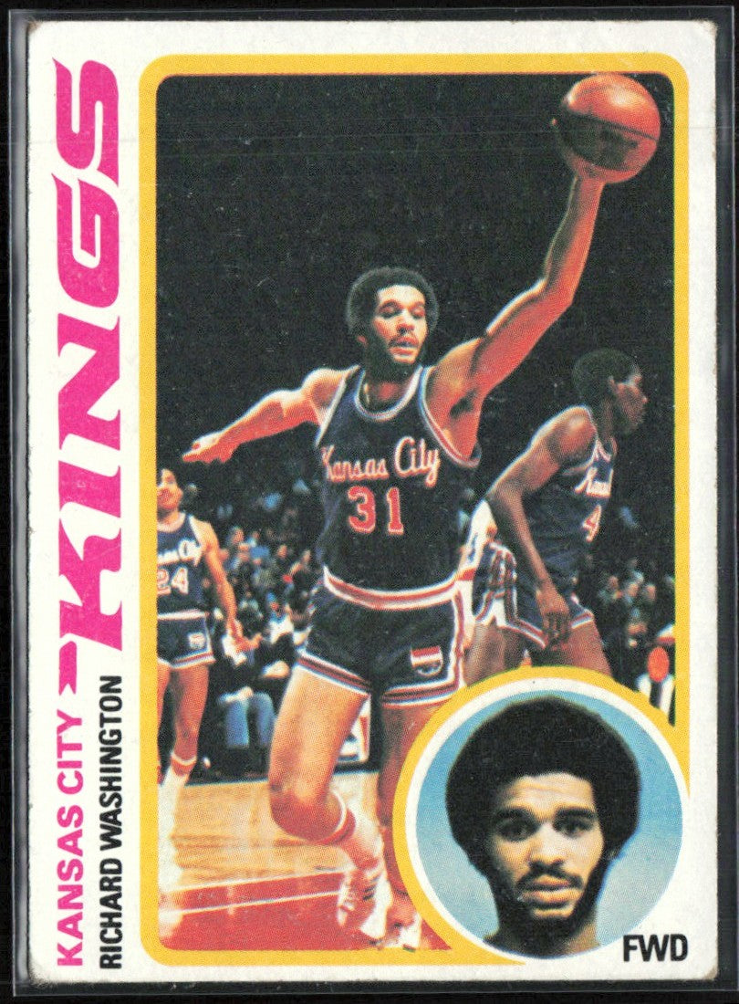 Richard Washington 1978 Topps #121 Kansas City Kings