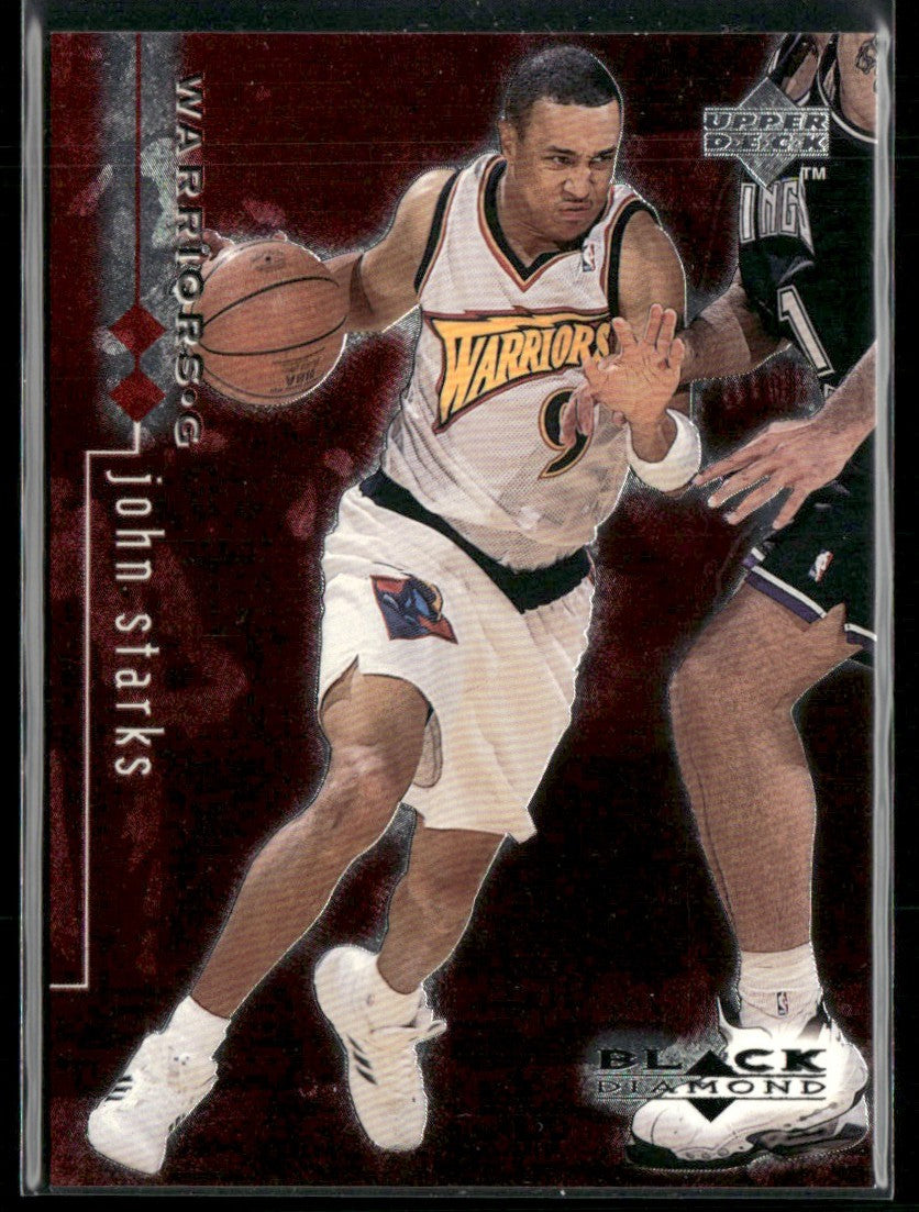 John Starks 1998 Upper Deck Black Diamond Double /3000 #36 Golden State Warriors