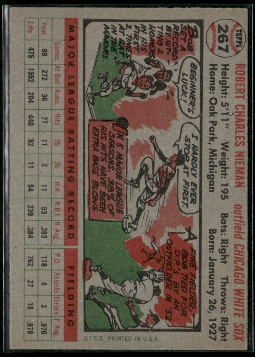 Bob Nieman 1956 Topps #267 Chicago White Sox