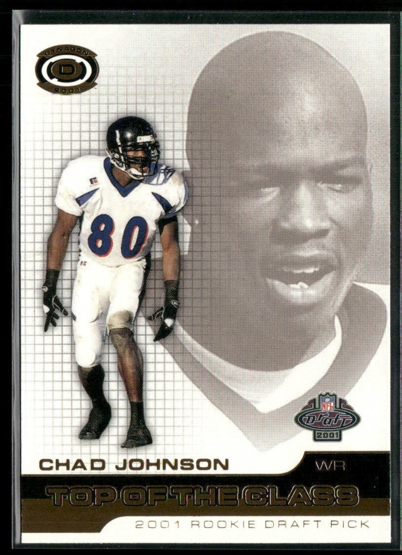 Chad Johnson 2001 Pacific Dynagon Top of the Class RC #9 Cincinnati Bengals
