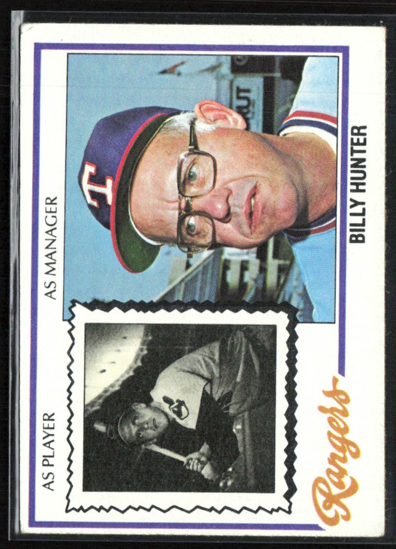 Billy Hunter 1978 Topps #548 Texas Rangers