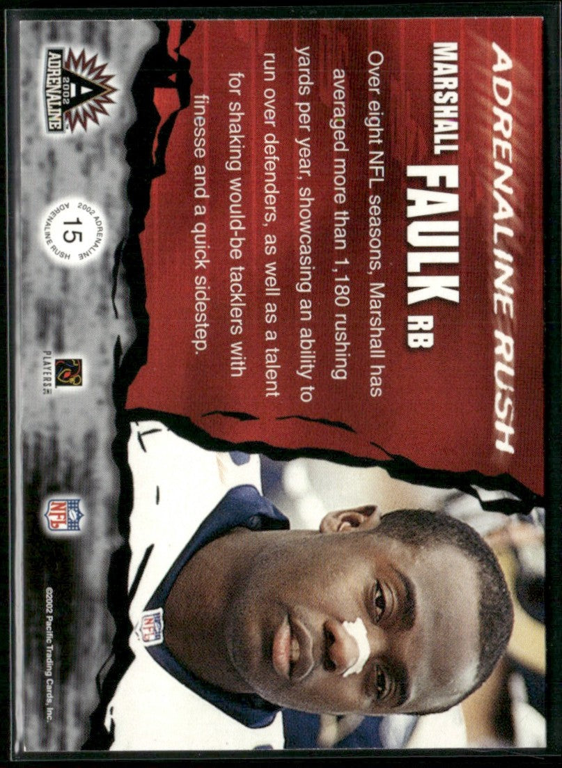 Marshall Faulk 2002 Pacific Adrenaline Rush #15 St. Louis Rams