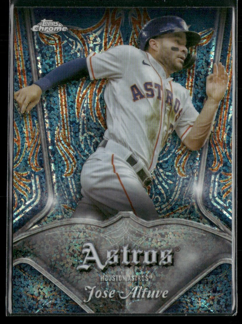 Jose Altuve 2022 Topps Chrome Pinstriped #P-3 Houston Astros