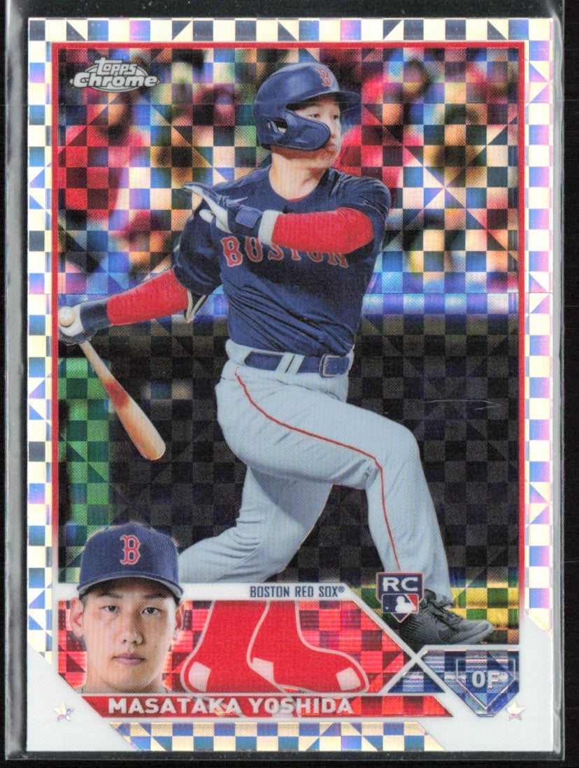 Masataka Yoshida 2023 Topps Chrome X-Fractor RC #167 Boston Red Sox
