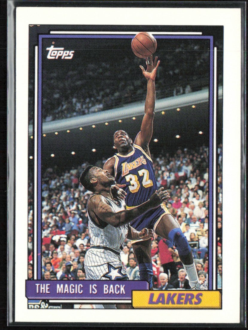 Magic Johnson 1992 Topps #54 Los Angeles Lakers