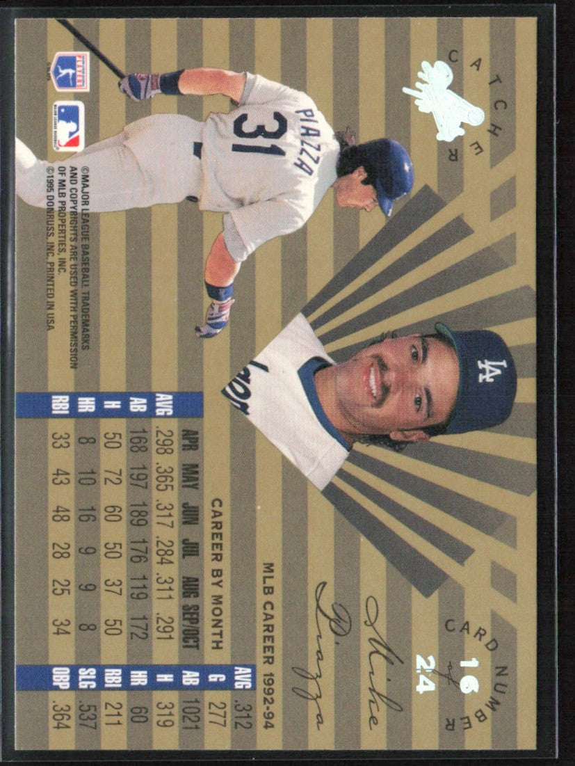Mike Piazza 1995 Leaf Limited #16 Los Angeles Dodgers