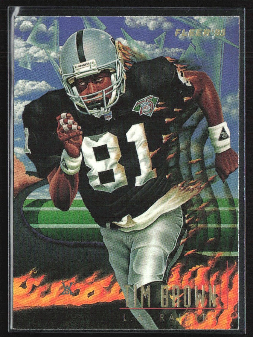 Tim Brown 1995 Fleer Pro Vision #6 Los Angeles Raiders