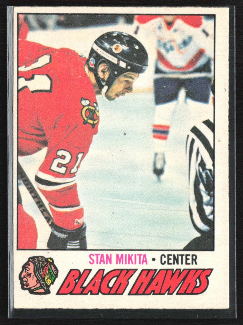 Stan Mikita 1977 O-Pee-Chee #195 Chicago Blackhawks