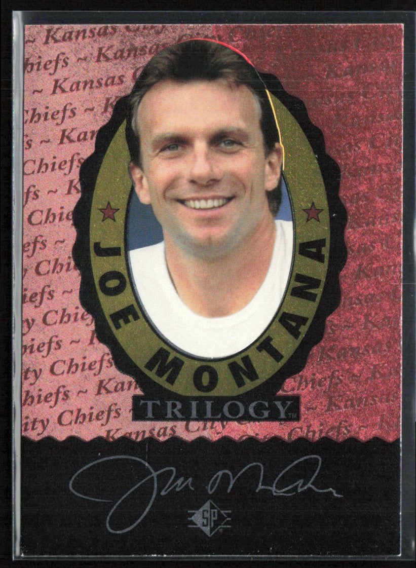 Joe Montana 1995 Upper Deck SP Trilogy Kansas City Chiefs