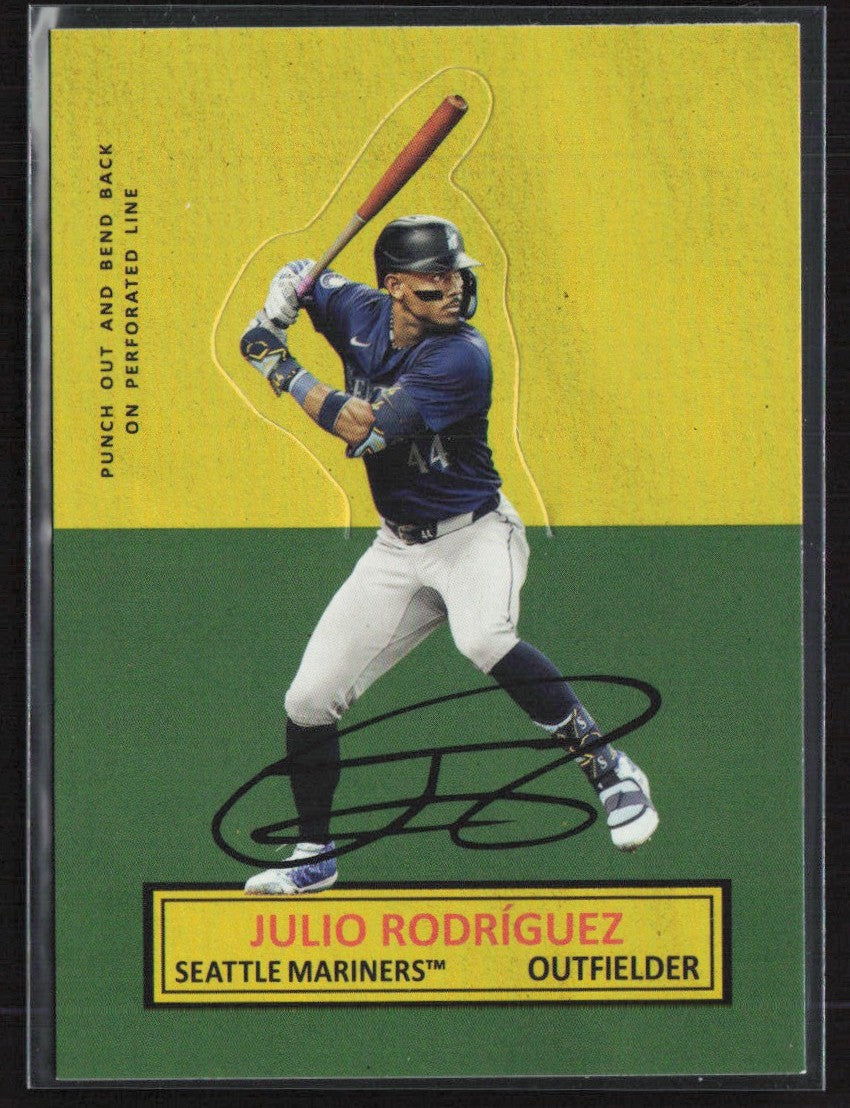 Julio Rodriguez 2025 Topps Archives 1964 Stand-Ups #64SU-24 Seattle Mariners
